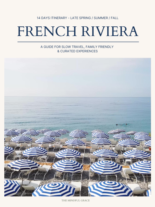 French Riviera family itinerary printable guide cover