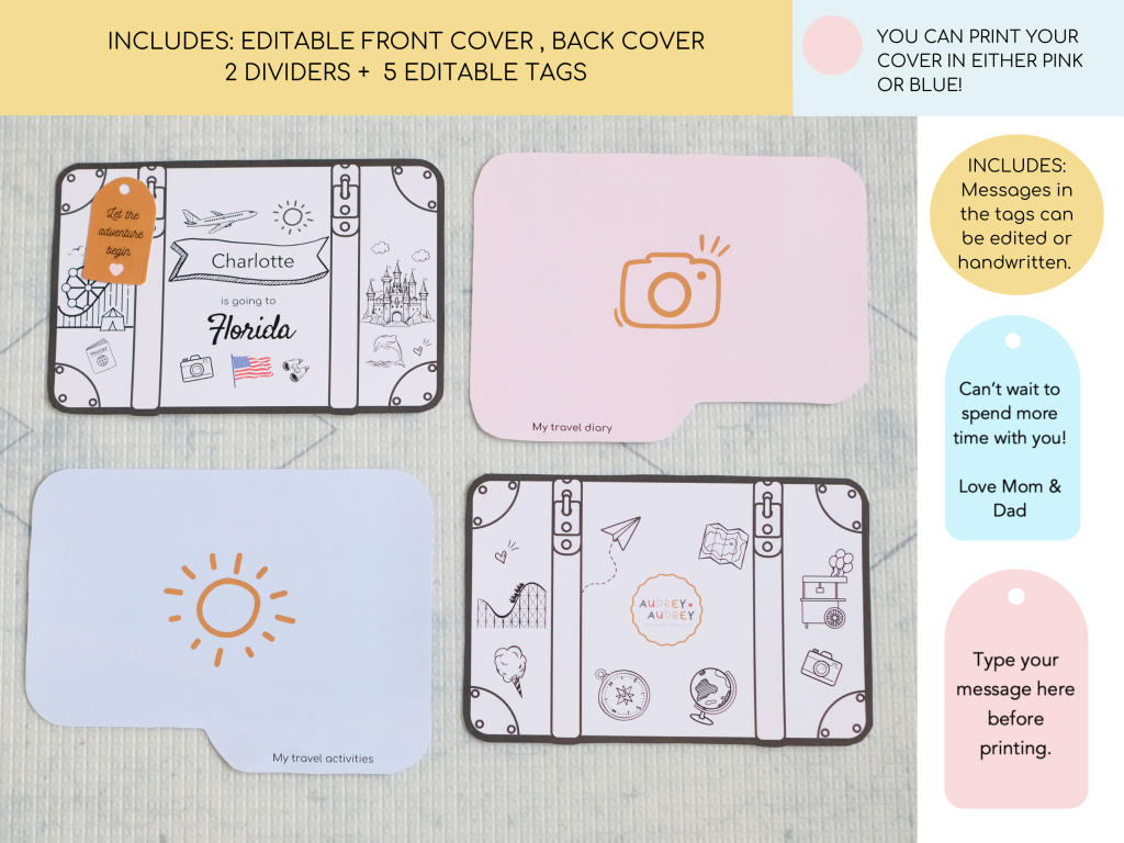 Florida Kids travel journal covers